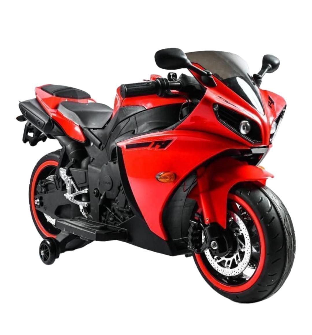 Red Heavy Electric Ride-On Bike for Kids – Battery Powered Sports Motorcycle