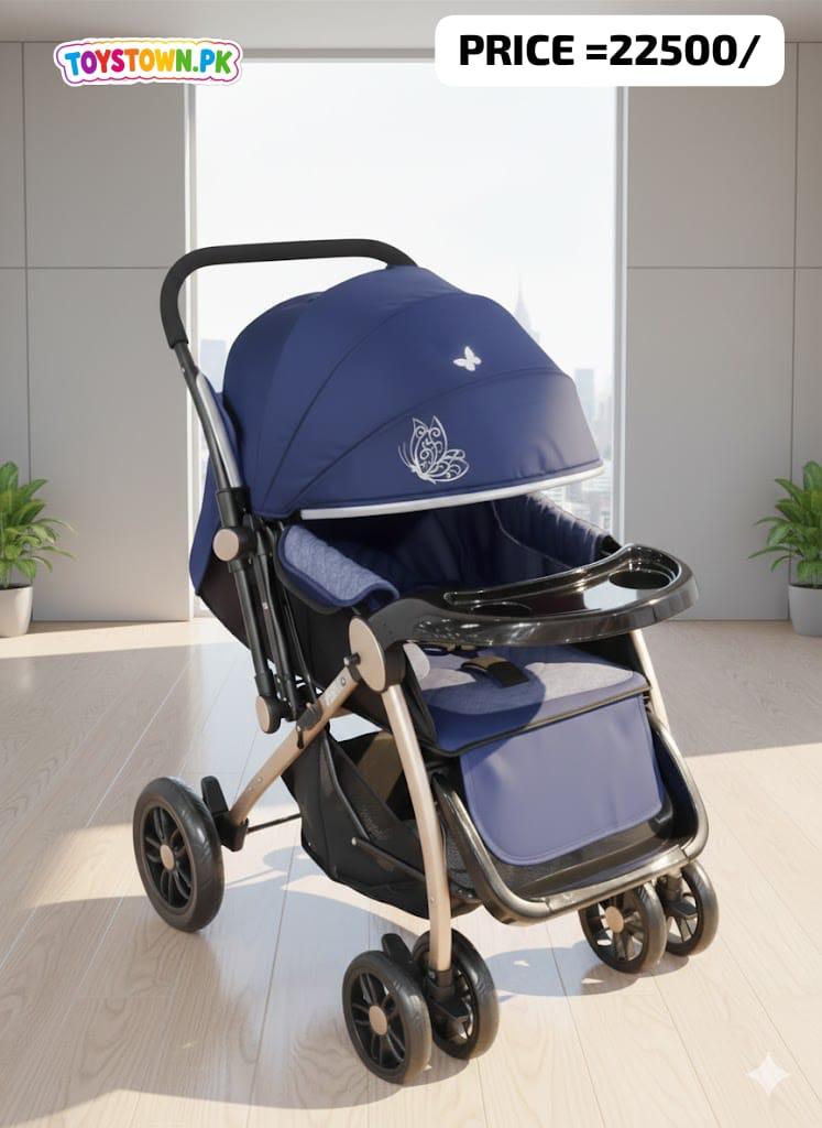 Twin Baby Stroller – Double Seat Foldable Kids Pram for Twins